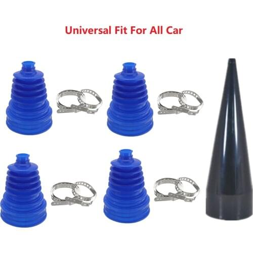 1 Set CV Joint Boot Universal Rubber Constant Velocity CV Boot Joint Tool Fitting Cone Stretch With Clips Car Accessories