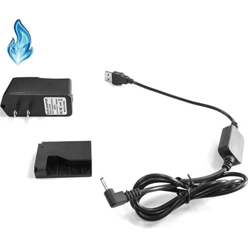 DR-E15 DC Coupler LP-E12 dummy battery+Power bank ack-e15 usb cable CA-PS700 +5V3A adapter for Canon EOS 100D kiss x7 Rebel SL1