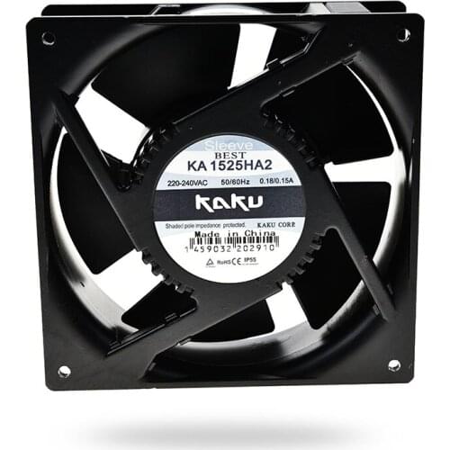 KA1525HA2 220V 0.18a / 0.15a oil-bearing metal fan blade waterproof fan 6months Warranty
