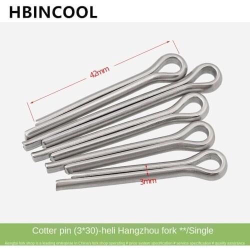 High quality Forklift accessories forklift split pin(3*30) B3010-03030 for Heli/Hangcha original factory 2-3T/8.8 forklift