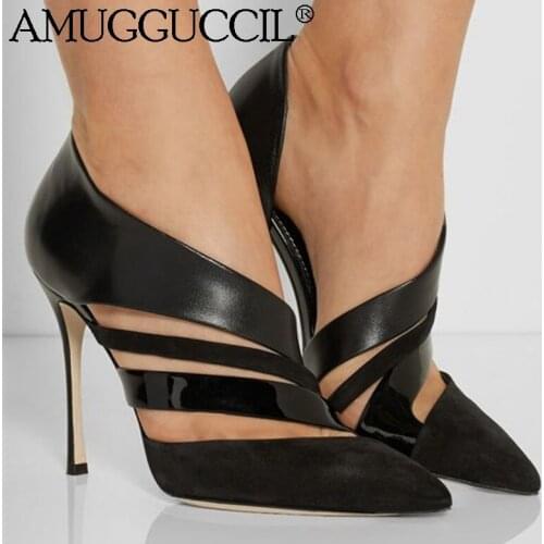 Customize 2020 New Plus Big Size 35-47 Black Fashion Sexy High Heel Spring Summer Female Ladies Shoes Women Pumps D1355