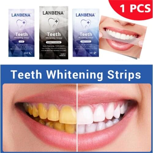 1Pcs White Teeth Whitening Sticker Oral Hygiene Care Teeth Whitening Tool Remove Stains Yellow Dirt Healthy Inhibit Bacteria