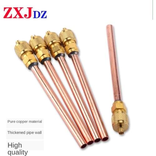 1pcs refrigeration filling head refrigerator check valve filling head quick connector refrigerant charging valve