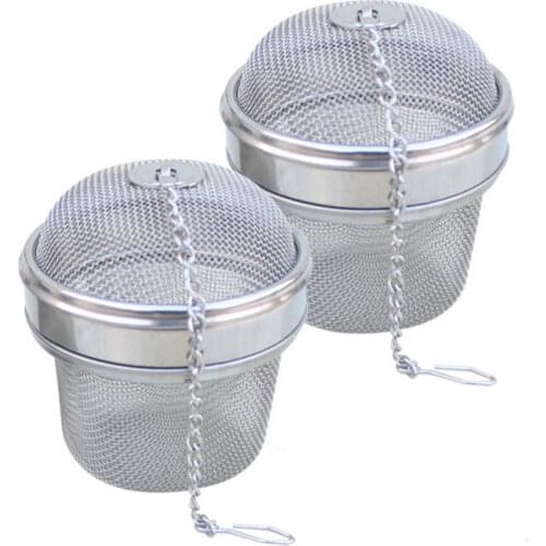 1 PCS New Essential Stainless Steel Ball Tea Infuser Mesh Filter Strainer w/hook Loose Tea Leaf Spice Home Kitchen Accessories