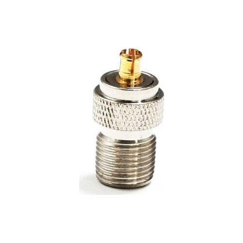 1PC NEW F Female Jack to MCX Male Plug RF Coax Adapter convertor Straight Goldplated wholesale