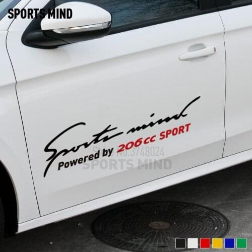 10 Pieces Customizable Sports Mind Car Styling Automobiles Car Sticker Decal For Peugeot 206cc Sticker For Car Accessories