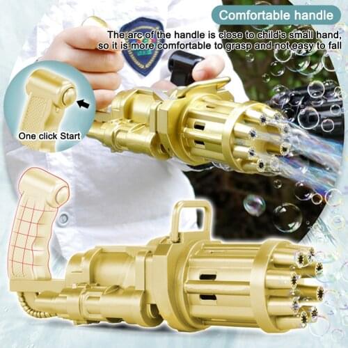 2-in-1 Electric Bubble Machine Automatic Bubble Blowing Gun and Summer Fan Kids Gifts for Camping Travelling Outdoor Toy