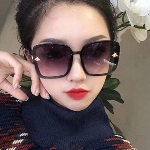 2020 Vintage sunglasses women luxury brand sunglasses men fashion Little bee Oversized frame sun glasses lentes de sol gafas