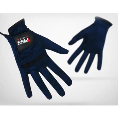 Free shipping fast delivery good quality comfortable durable blue color women microfiber golf glove