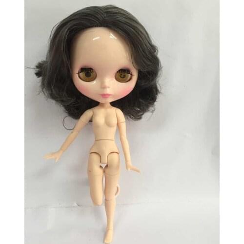 Free shipping cost joint body doll Nude Blyth Doll ,gray hair Factory doll, Suitable For DIY Change BJD Toy For Girls