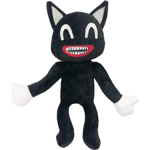 Black Cartoon Cat Plush Toy Soft Anime Black Cat Plush Doll Doll Child Birthday Christmas New Year Gift Simulation Plush Toy