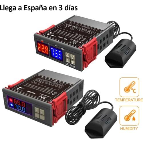 STC-3028 SHT2000 AC 110V 220V Digital Temperature Humidity Controller Home Fridge Thermostat Humidistat Sensor Hygrometer