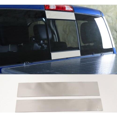 For Dodge Ram 2011 Up Car Rear Window Decoration Strips Stainless Steel Styling Molding 2pcs/set