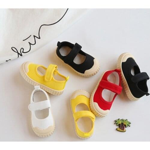 Kids Canvas Shoes Soft Bottom Girls Casual Shoes 1-12 Years Old 2021 Autumn Children Canvas Shoes Kids Girls Walking Shoes