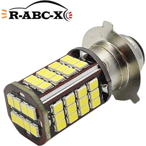 1Pc 10-30V P15D-25-3 LED Motorcycle Headlight 3030 56SMD LED Moto High/Low Beam Bulbs For Motorbike Scooter Moped Headlamp White