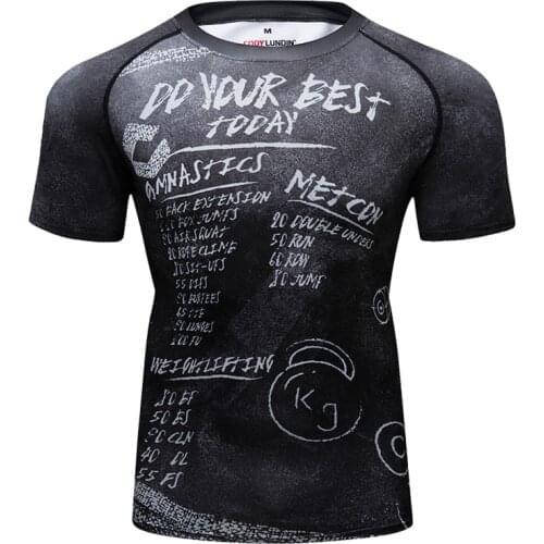 Cody Lundin Digital Printed Tshirt Casual Men Breathable T Shirt Round-Neck Gym Rash Guard