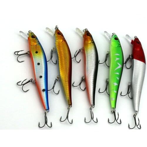HENGJIA 5 PCS 14cm 23g Wobblers Fishing Lure 3D Eyes Artificial Bait Carp Fishing Accessories swimbait For Bass Fish