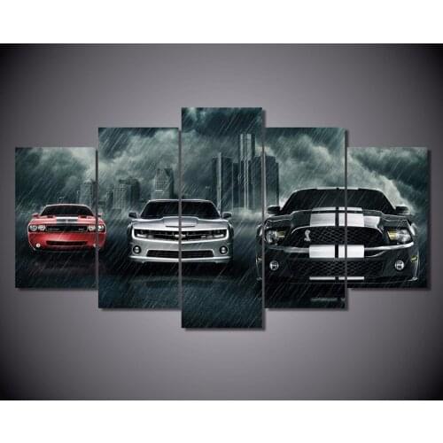 Canvas art Printed muscle cars Planet Painting Canvas Print room decor print poster picture canvas wholesale drop shipping