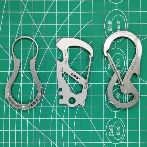 Sanrenmu SK041Z SK042E SK043E Pocket Multi Tool Outdoor EDC Tool Travel Kit KeyChain with Spanner Bottle Opener Screwdriver