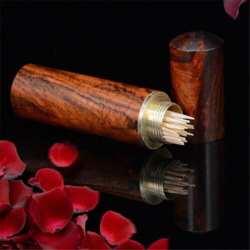 Needle Box Bucket Case Multifunction Wooden Toothpick Holder Box Hiking Portable Craft Handmade Gift Indoor Outdoor Use