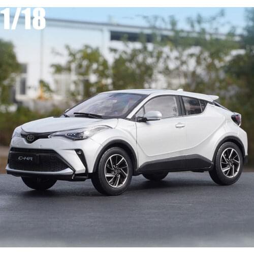 1:18 Diecast Model For Toyota C-HR 2017 All Green Yellow Alloy Toy Car Miniature Collection Gifts Free Shipping