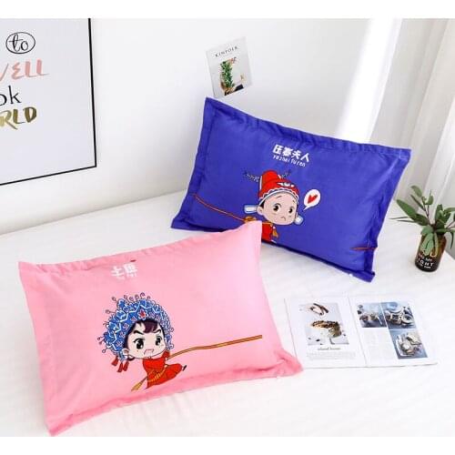 Pillowcase Pair Pillowcase Pair Pillow Core Pillow Suit Double Pillow Suit Couple Cartoon Pillow Pillowcase