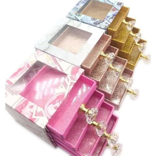 Empty 4 pairs eyelash drawer box lash package eyelash case drawer eyelash package drawer lash package