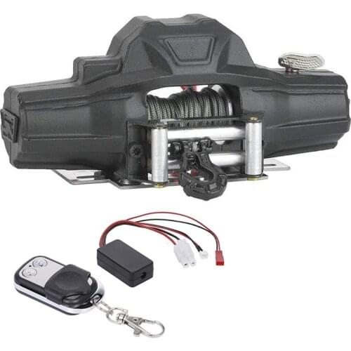 RC Metal Automatic Double Motor Simulated Winch for 1/10 RC Crawler Car Axial SCX10 TRAXXAS TRX4 RC4WD D90 Tamiya CC01