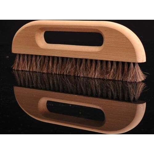 Horse Bristles Brush Household Wall DIY Painting 26*9CM High Quality Thickened Encrypted Beech Round Handle Wallpaper Brush