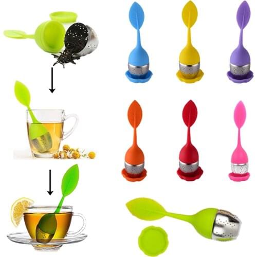 Food grade silicone tea leak stainless steel tea filter home office afternoon tea tea set 1pcs