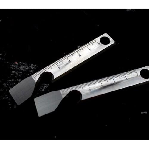 Titanium Keychain Pendant Crowbar Bottle Opener Scale Ruler EDC Tool