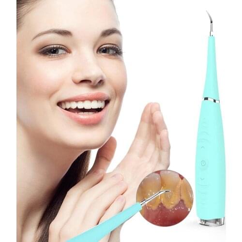 USB Recharge Electric Dental Vibration Scaler Sonic Cleaner Calculus Tartar Remover Teeth Cleaning Tool