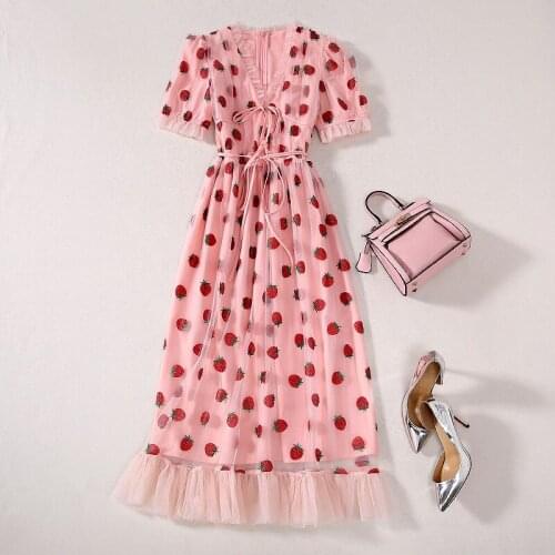 YaSuGuoJi Summer Dresses With Sleeves