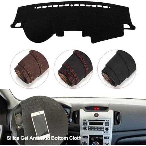 Console Dashboard Suede Mat Protector Sunshield Cover Fit For KIA Forte 2010-2012