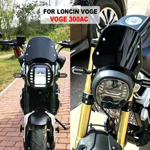 Motorcycle VOGE 300AC Windshield Wind Shield Protection For LONCIN VOGE 300AC 300 AC