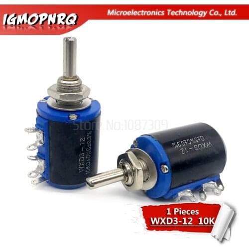 1pcs WXD3-12 1W 10K ohm 5 ring multi-circle precision wire-wound potentiometer WXD3-12-1W