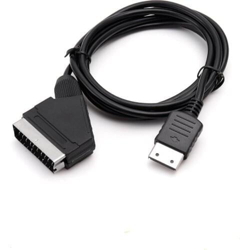100 Pcs1.8m/6ft VGA RCA Audio Cord RGB Scart Cable for SEGA Dreamcast DC high quility RGB Scart Cable for SEGA Dreamcast DC