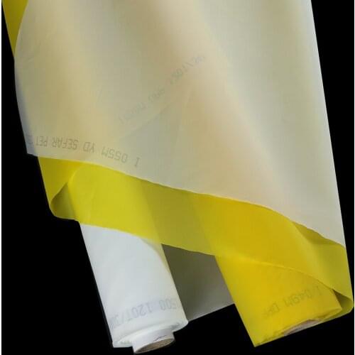 25 Meters 72T 180mesh 55UM White or Yellow Polyester Bolting Cloth Textile Screen Printing Mesh Silk T shirt Fast Delievery