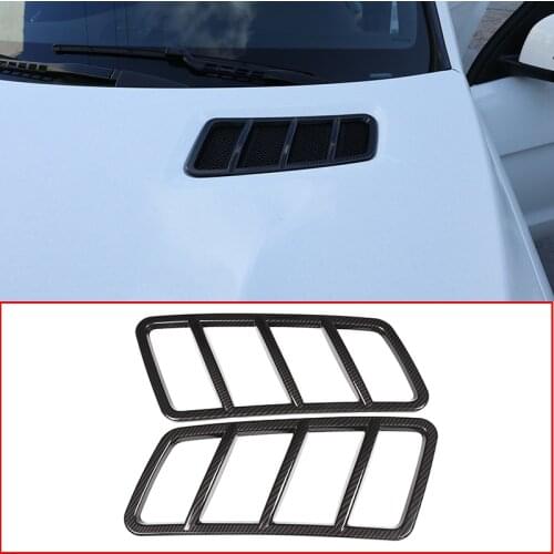 2pcs Carbon Fiber ABS Engine Roof Hood Frame Trim For Mercedes Benz ML GL GLE GLS Class W166 Coupe C29 2013-2018 Car Accessories