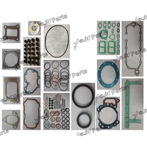 Free Shipping 6D125 Full Gasket Kit Old For Komatsu Engines