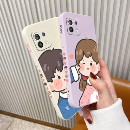 Minimalistic Cartoon Boy Phone Case For Xiaomi Mi 11 10T 10T Pro 10 S lite Ultra 9T 9 8 Note 10 Pro Poco F3 F2pro X2 Cover
