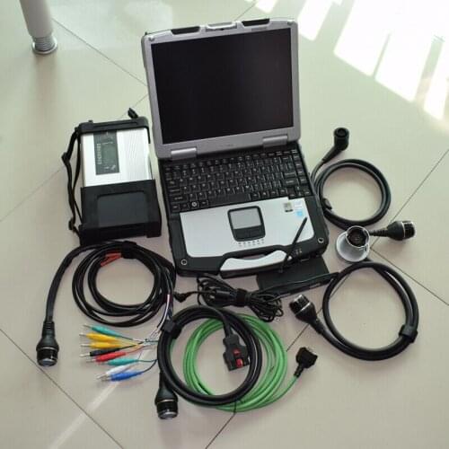 Mb diagnostic interface star c5 with laptop cf30 ram 4g with software super ssd full set diagnostic for cars and trucks