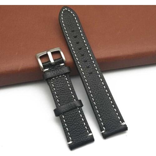 Enuine Leather Watch Strap 18mm 20mm 22mm Man and Women Leather Wrist Watch Band Belt Durable Soft Watch Strap Watchbands