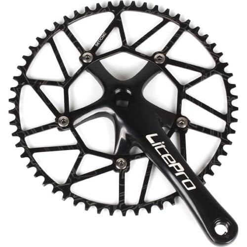 TWTOPSE 85g Lightweight Bike Chain wheel For Brompton Folding Bicycle Round Shape Narrow Wide 130BCD 130mm 50T 52T 54T 56T 58T