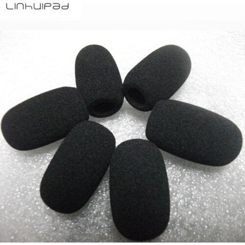 Linhuipad Foam Mic Windscreen Sponge Windshield Aviation Headset Mic Muff For Lightspeed ANR Headsets 50pcs/lot