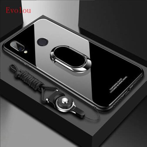 Stand Ring Magnet Cover For Huawei Nove 3 3i 3E 4 2S 5i 5 Pro lite Mate RS Magic 2 Case Hard Tempered Glass Protective Back Case