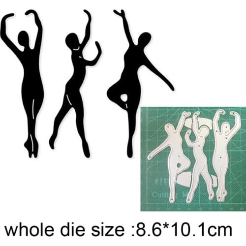 Metal cutting dies cut die mold girl ballet dancer decoration Scrapbooking die paper craft knife mould blade punch stencils dies