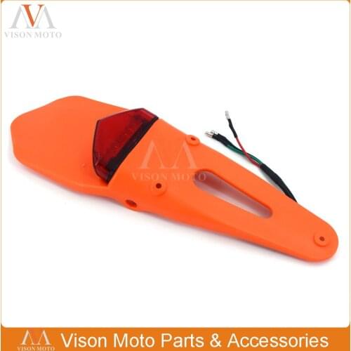Motorcycle Rear Fender Mud Guard Brake Tail Light Panel Mudguard For KTM Honda Husqvarna CR CRF XR SX SXF EXC EXCF XC XCF TC TE