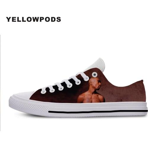 Mens Casual Shoes Hot Sale Pop Hip Hop New 2Pac Men Breathable Canvas Walking Man Shoes Chaussure Homme Factory Sales
