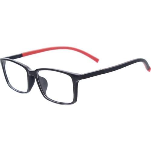 Men TR90 Full Rim Eyeglasses Frame Women Lightweight Square Glasses For Reading Myopia Lenses